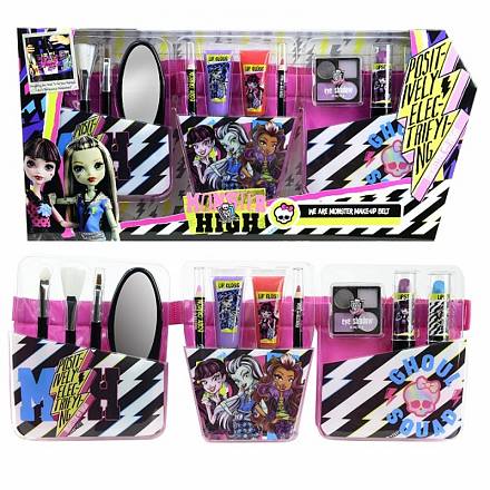 Игровой набор детской декоративной косметики с поясом визажиста из серии Monster High 